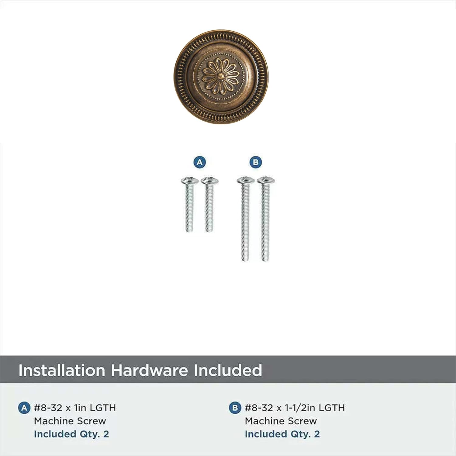 khtumeware 10 Pack 2.5 Inch Antique Brass Cabinet knobs with Backplate,Vintage Backplate for Drawer knobs, Bi-Fold Door Knobs