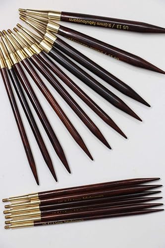 ZEN Interchangeable Juego de agujas de tejer de palisandro