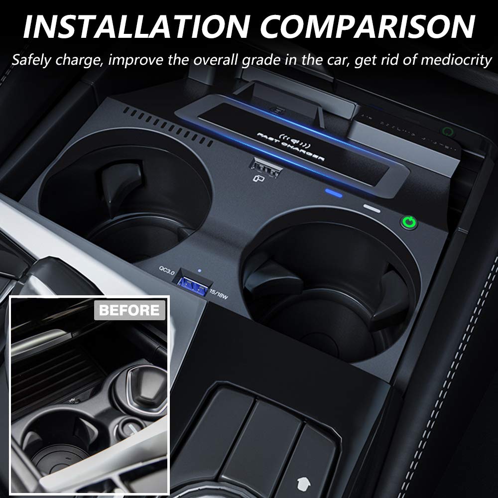 Amazon.co.jp: 2021革新版 車載 ワイヤレス充電器 BMW 5シリーズG30 