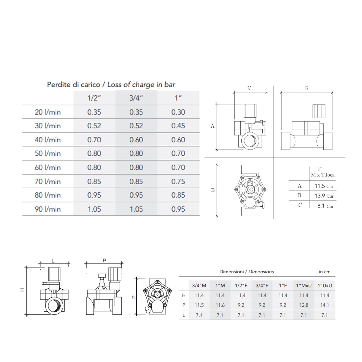 Elettrovalvola Rain 150 3/4" 9V - Portata 100 L/min, Pressione 12 Bar, Con Regolatore Di Portata - Per Impianti Irrigazione A Goccia - Foto 2