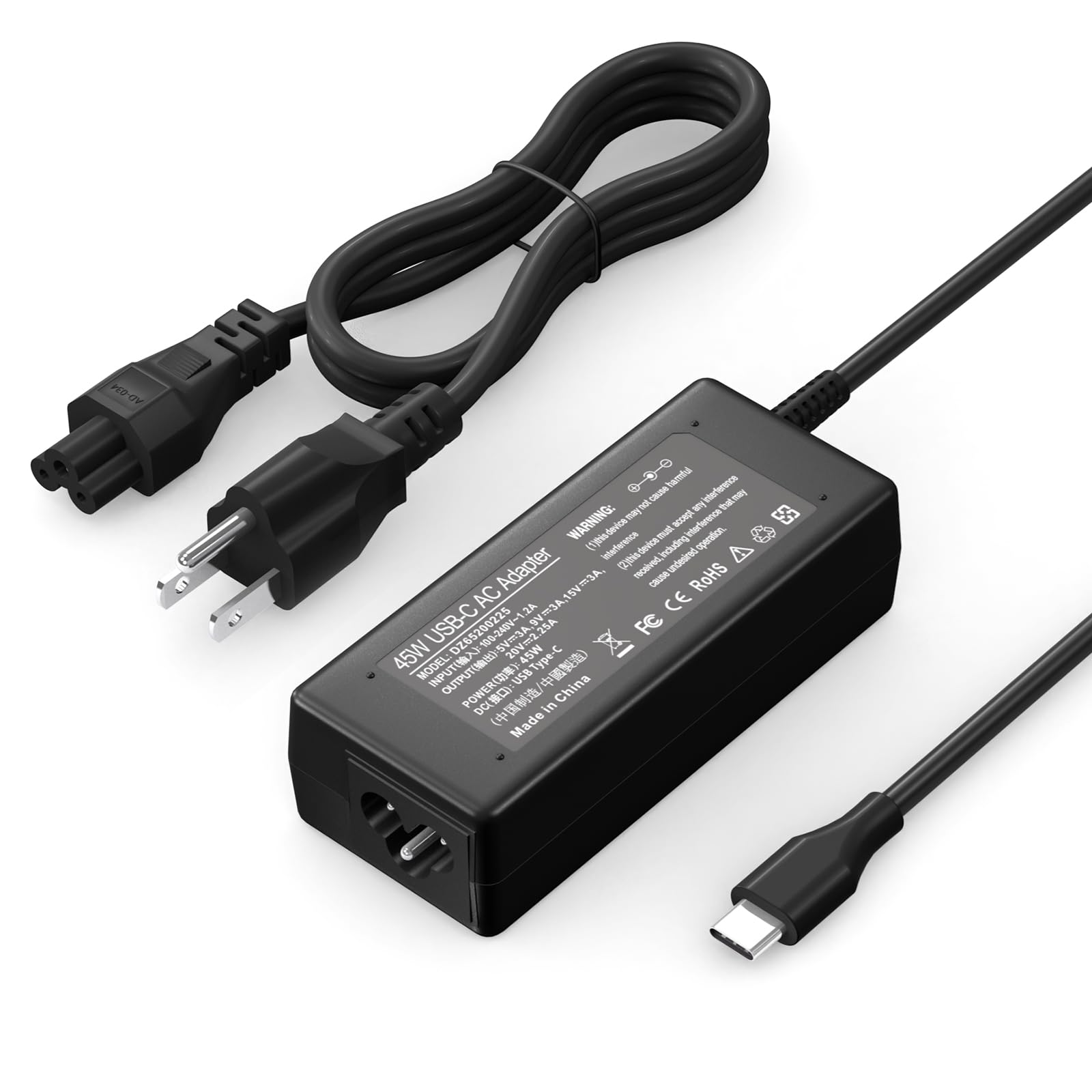 Amazon.com: 45W USB-C Laptop Charger Compatible with HP Chromebook