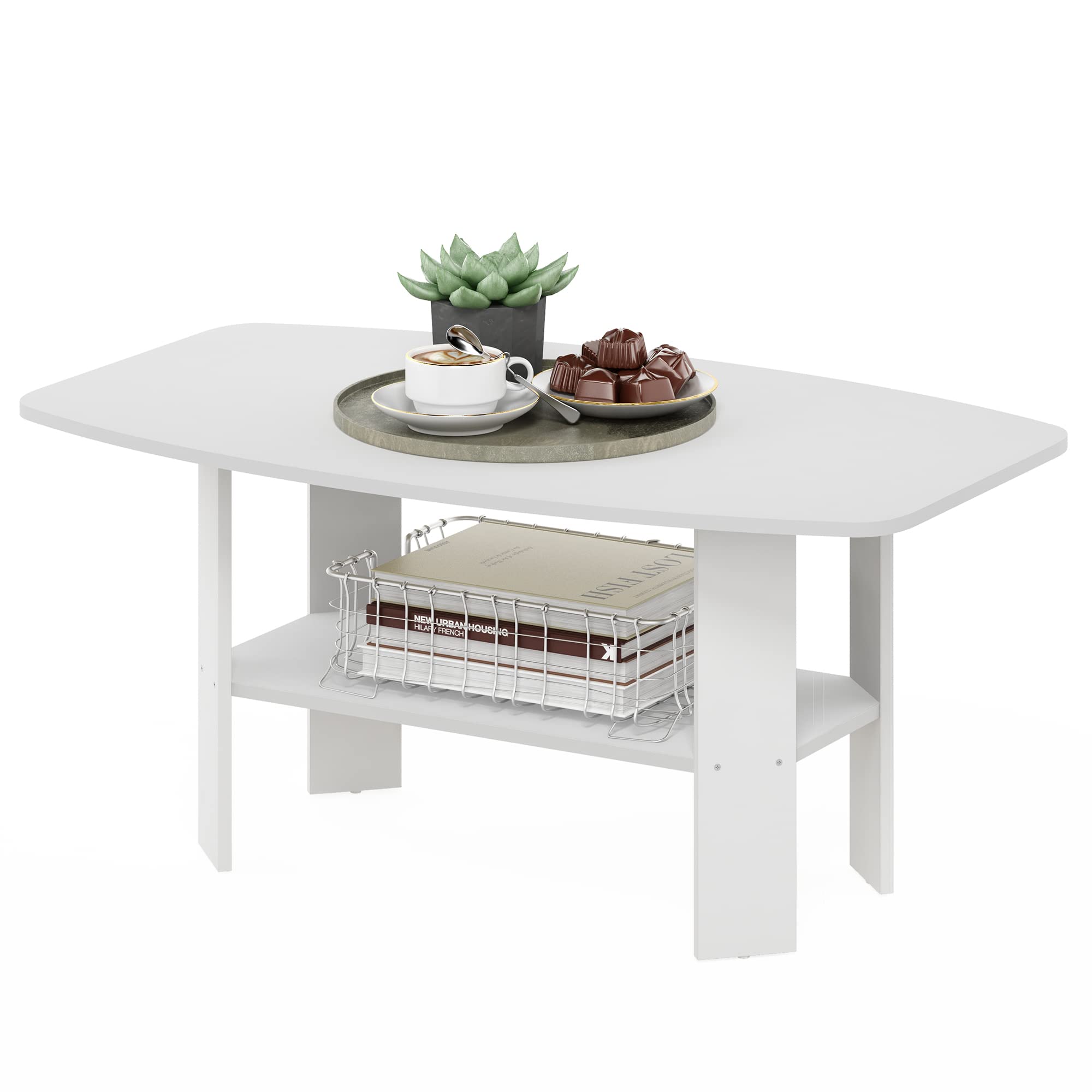 Simple Design, Coffee Table, White