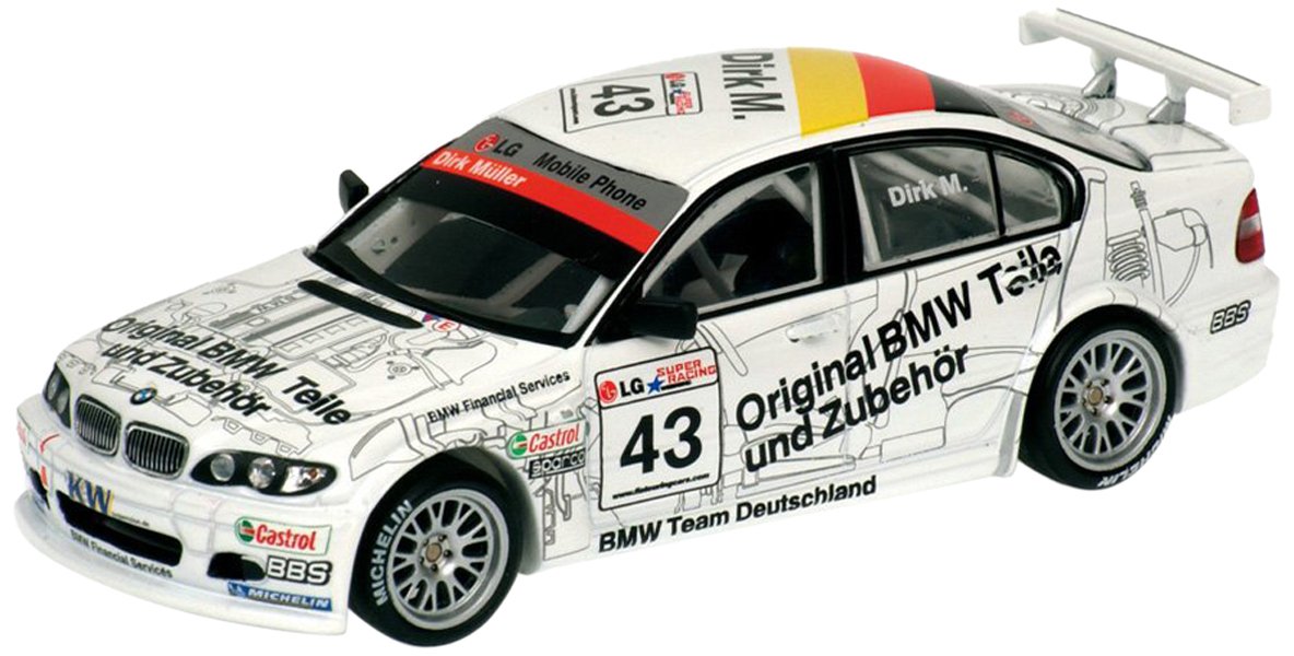 Amazon.com: Minichamps 400032443 BMW 320i Dirk Mueller, Team 