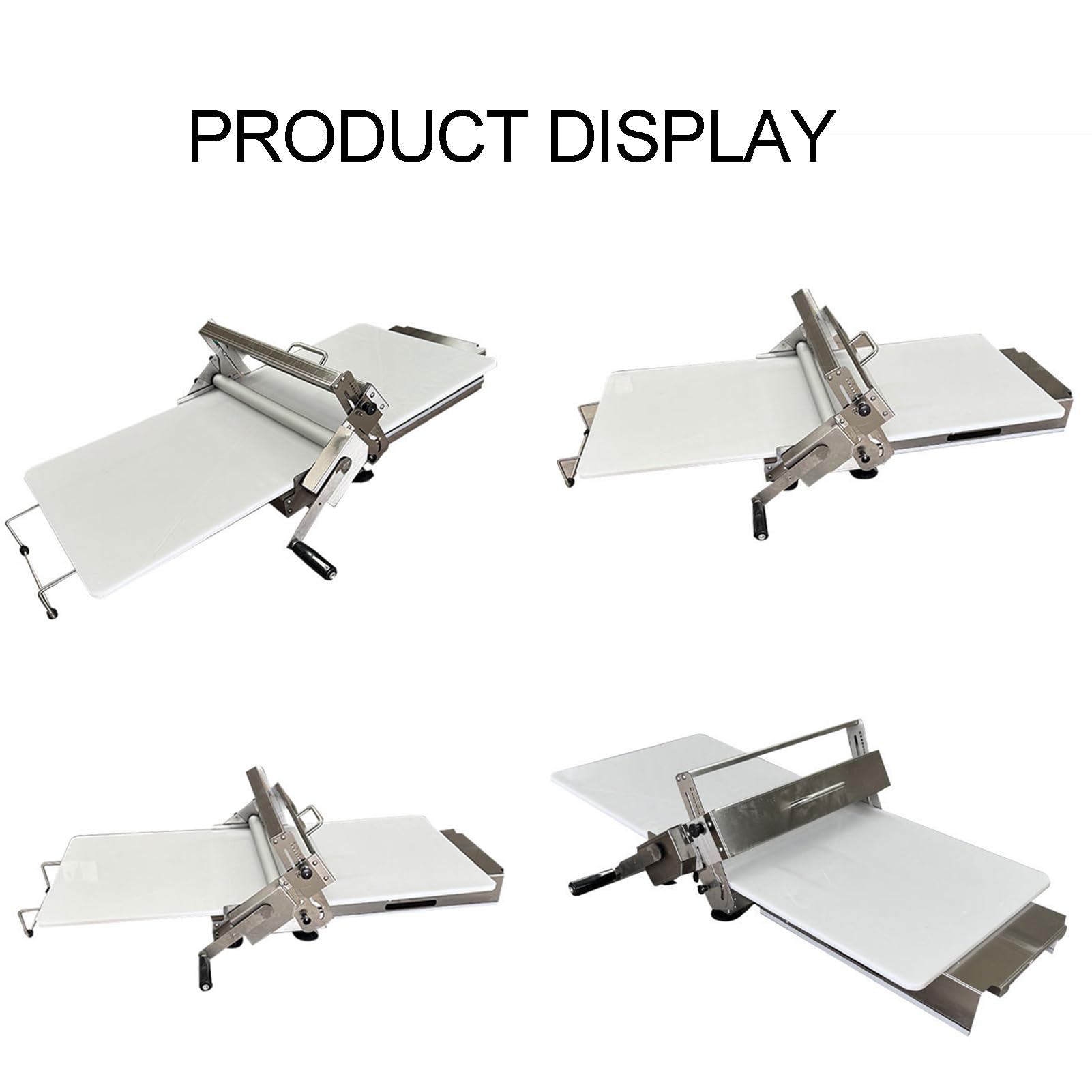 Sfogliatrice per pasta, pieghevole, in acciaio inox, antiaderente, per cuocere ravioli, cornetti, pizza, design compatto