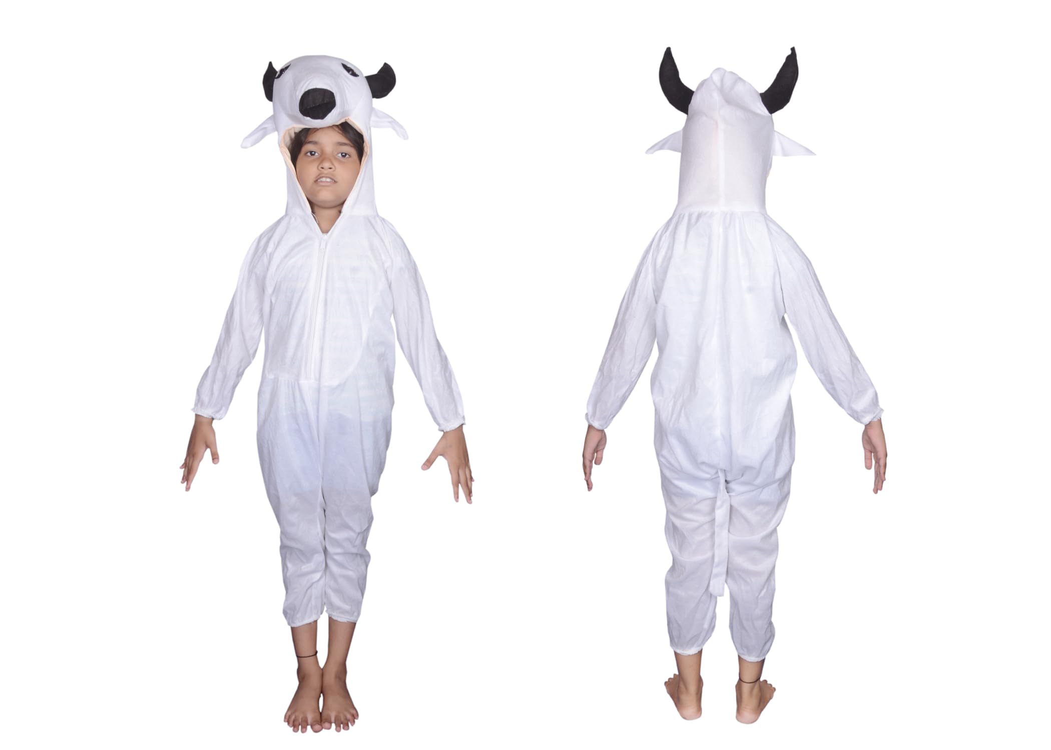 Ram Singh Fancy Dress Cow Costumes For Lovely Kids For Annual Day Functions | Baby Show | Play Costume | Animal Fancy Dress | Baby Show | B Day Gift (5-6) - Fleece, White (B0CHSGYD4N) Amazon Price History, Amazon Price Tracker