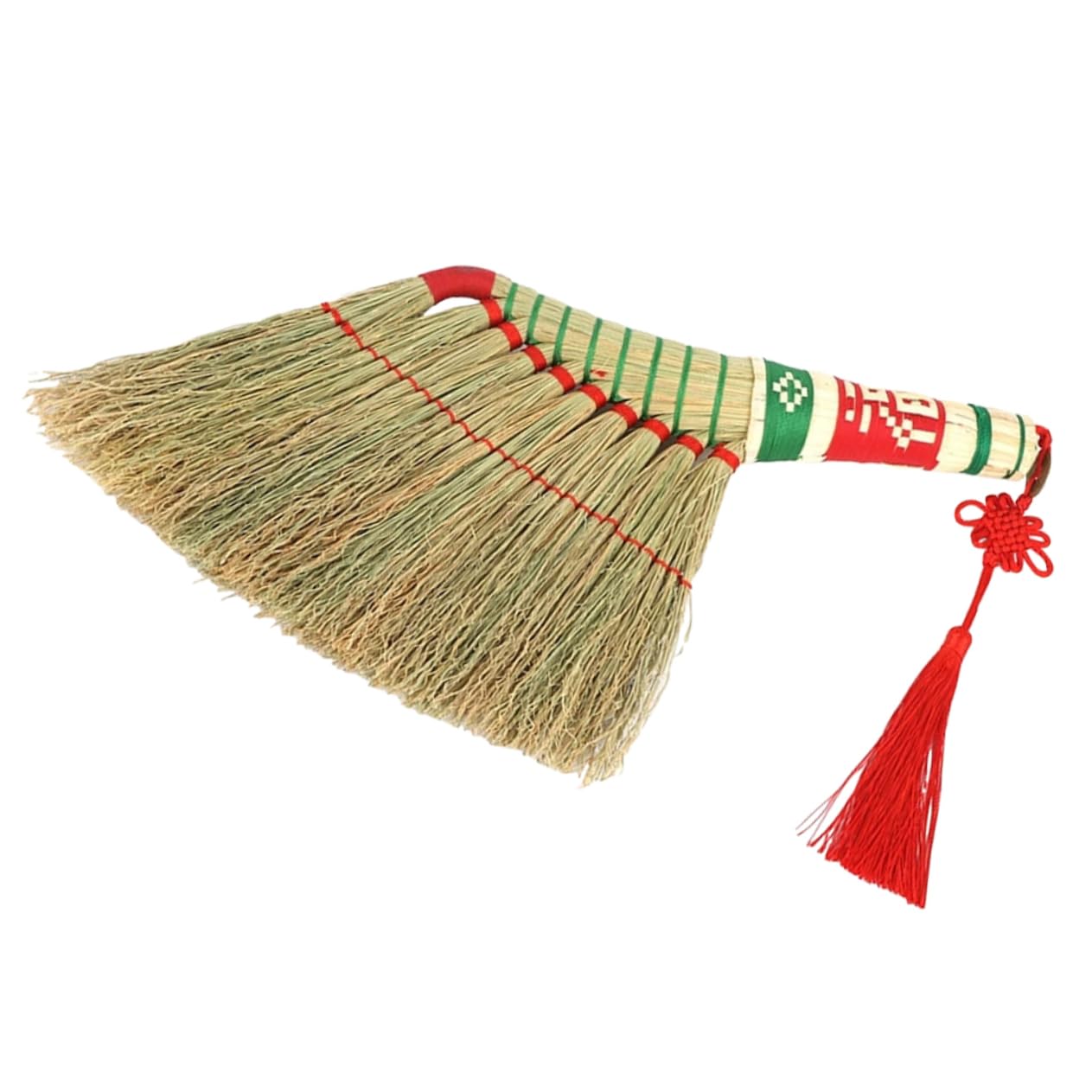 Healeved 2pièces Broom Woven Style Chinois pour Nettoyage De Maison Balai à pour Bureau Et Voiture Outil Pratique De Dépoussiérage Et Entretien Domestique