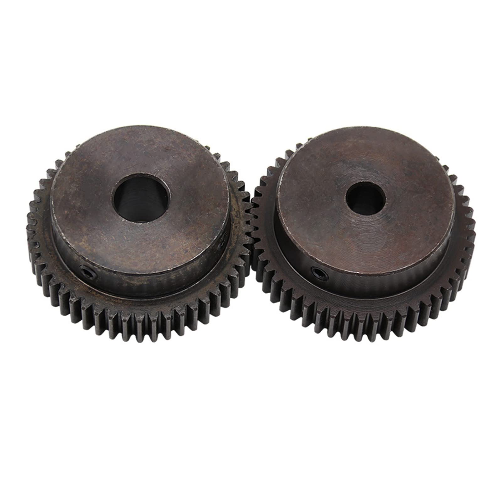 Juego de engranajes de piñón 1 pieza 1 módulo 50/52/54/55/56/58 dientes Engranaje recto de acero al carbono con plataforma escalonada, engranajes rectos de transmisión de potencia for cremalleras de e
