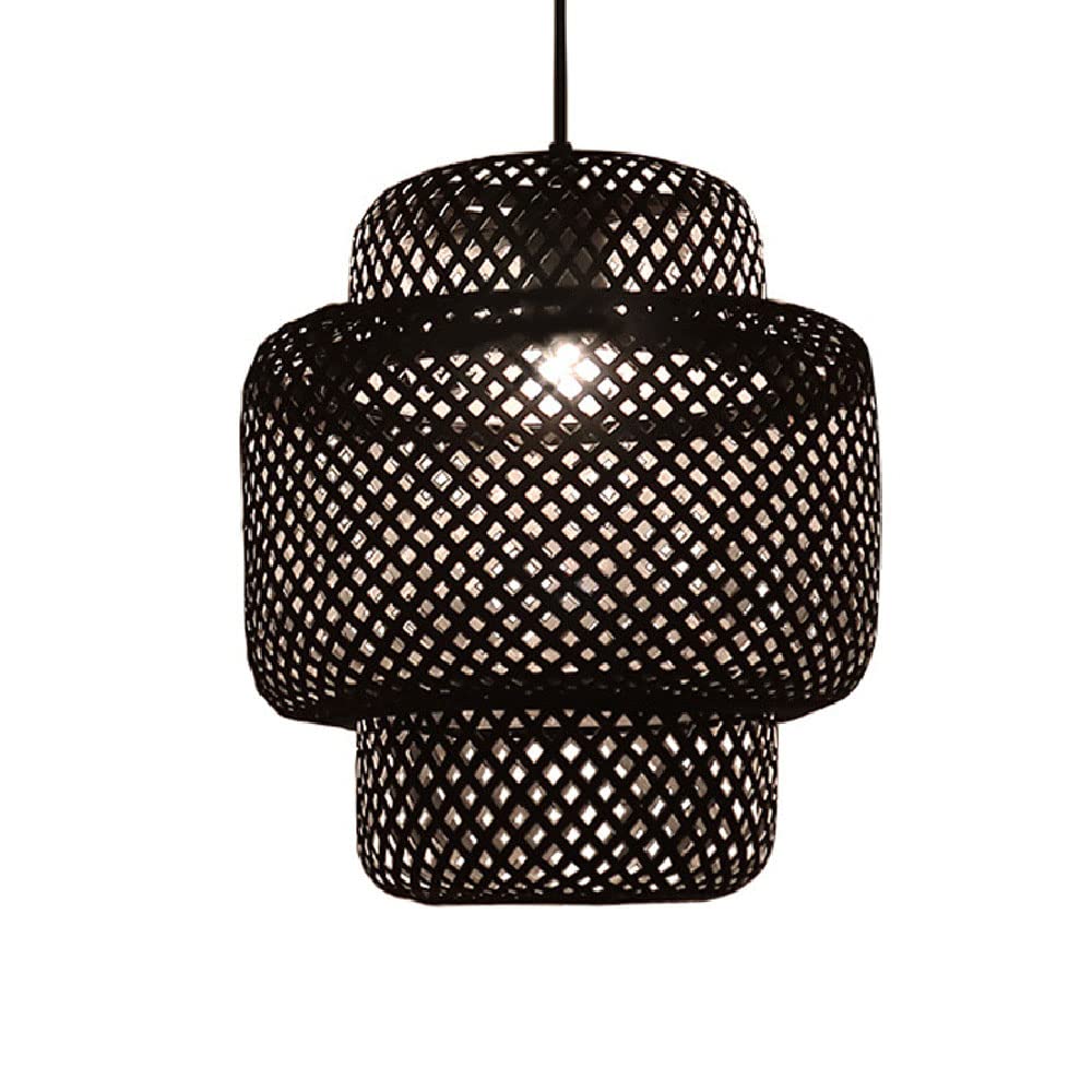 Lampe suspendue en bambou pour relooker un salon rustique chic