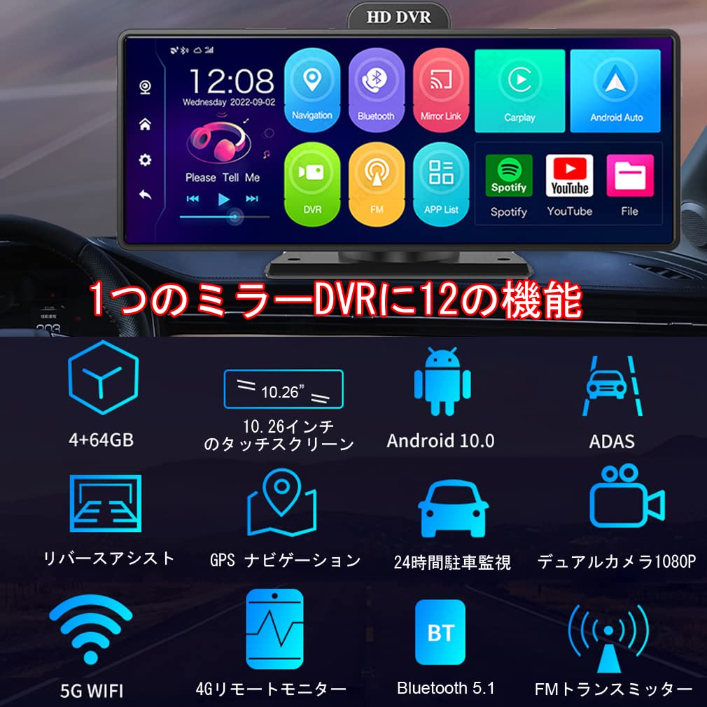 Amazon.co.jp: XRC TECH 4Gネットワークカーダッシュボードダッシュ