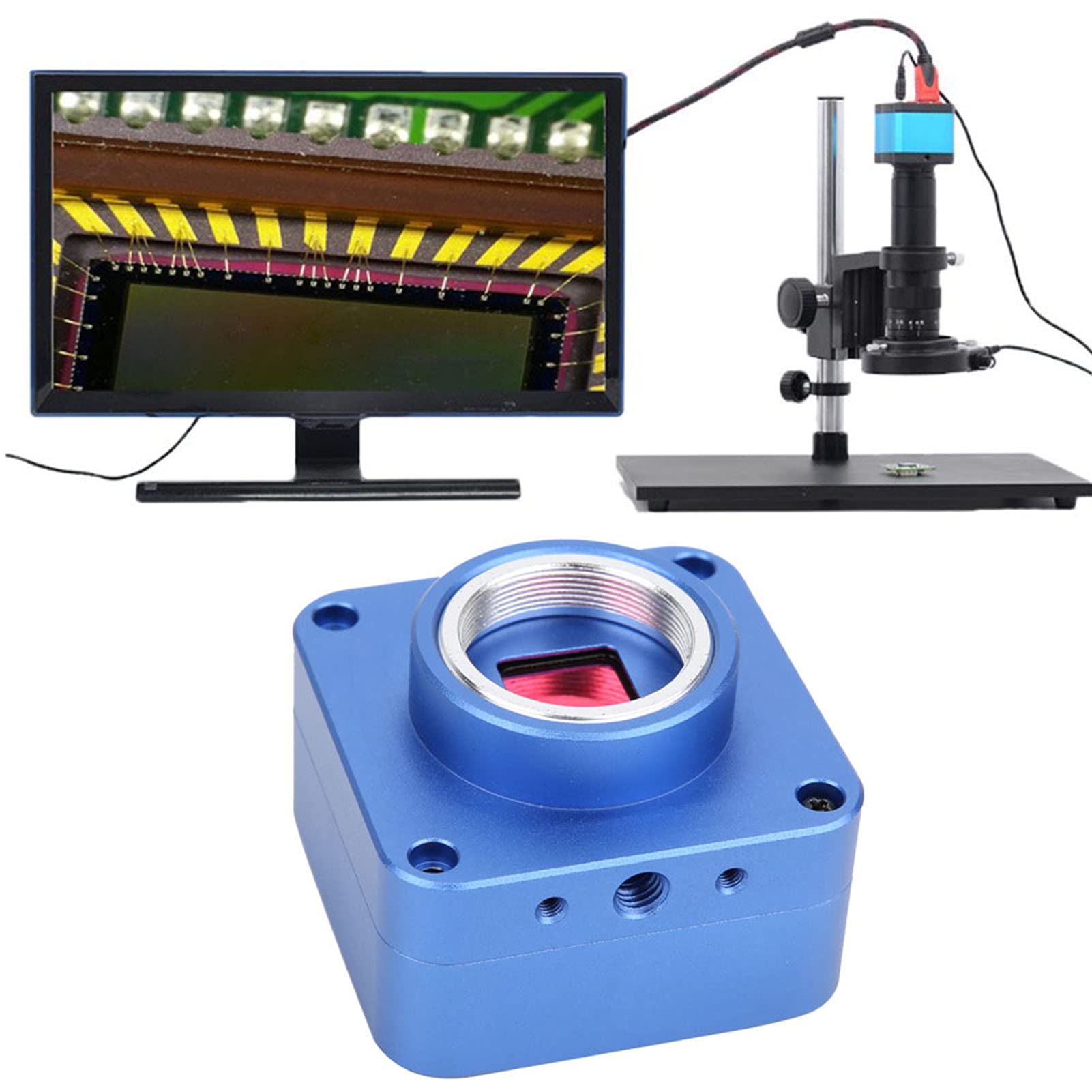 SIXRUN 12MP Telecamera Industriale per Microscopio con Uscita USB