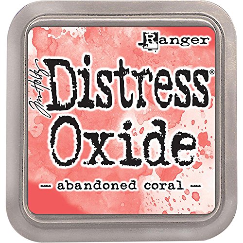 Ranger Tim Holtz Distress Oxide Ink Pads - Abandoned Coral, Wild Honey, Picked Raspberry, Peacock Feathers, Salty Ocean And Seedless Preserves - Bundle Of 6 Ink Pads - Set Released June 2017 #TOP1