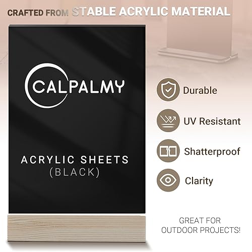 Vista 77 de Paquete de 2 láminas de acrílico transparente de 12 x 24 pulgadas, 1/8 pulgadas de grosor; uso para proyectos de manualidades, letreros, protector