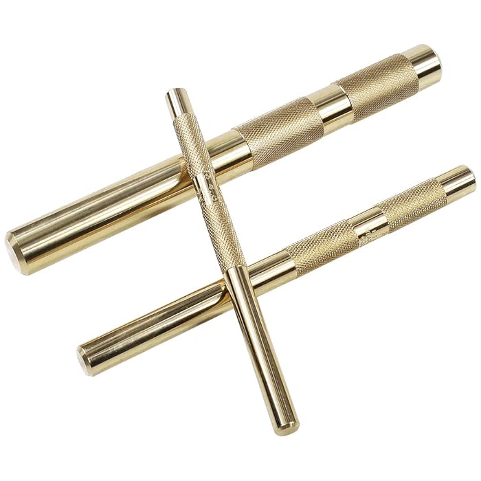 Buy 61360 3 Pc. Knurled Brass Drift Punch Set 25077 3/4 Inch 25076 1/2