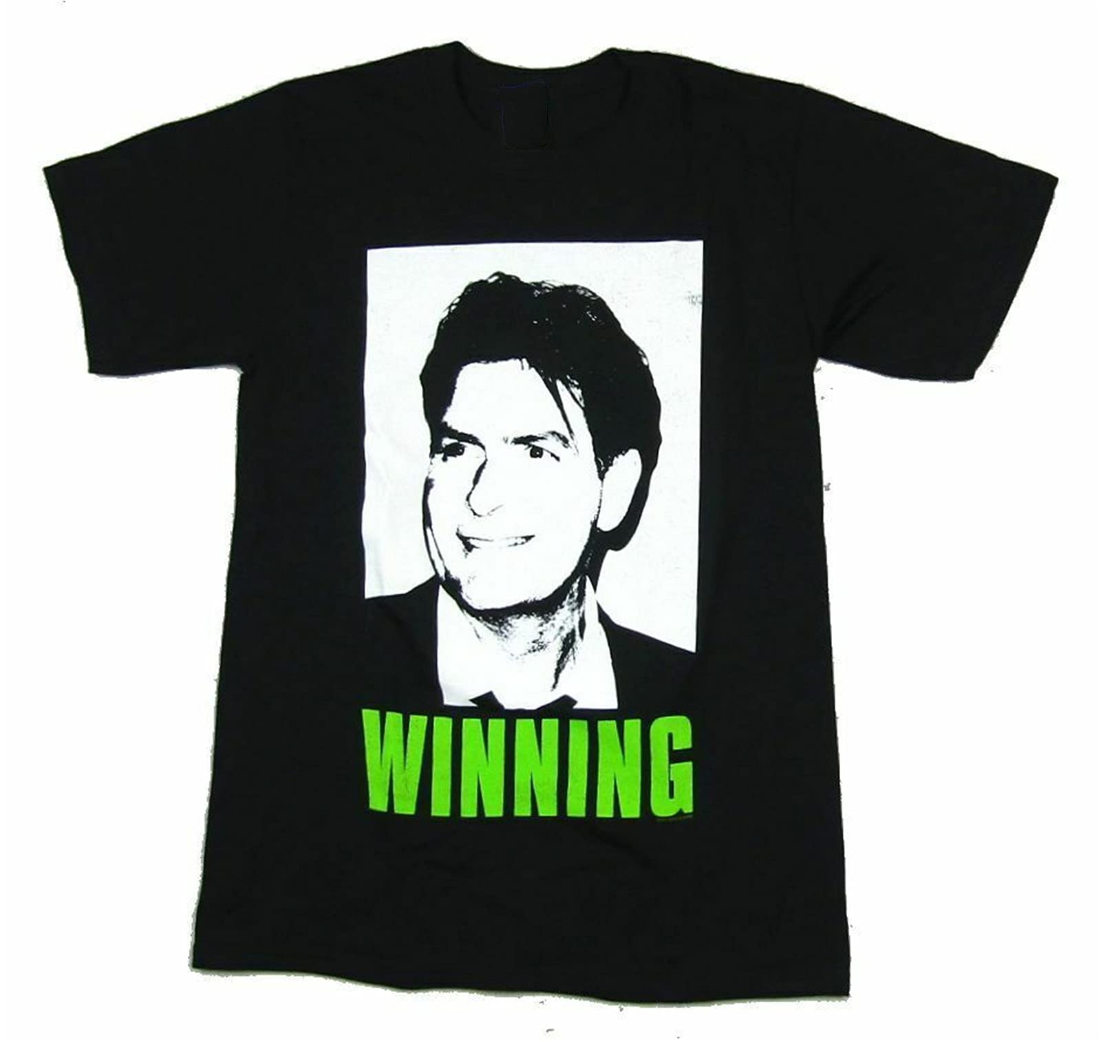 GownCharlie Sheen Winning Picture Image Black T Shirt Black