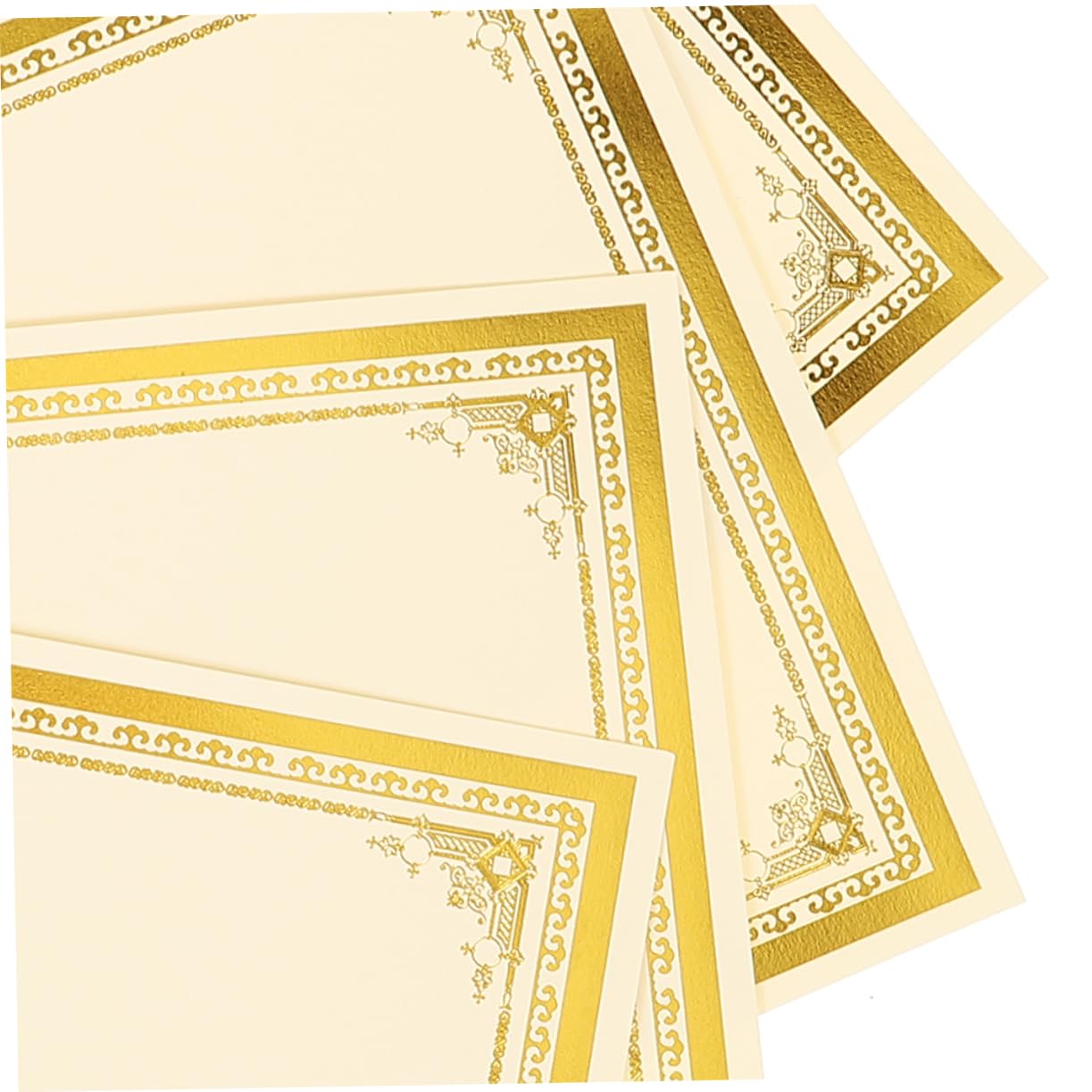 35stücke Urkundenpapier Mit Goldprägung Hochwertige Leere Zertifikate Für Auszeichnungen Und Druckbar Und Beschreibbar