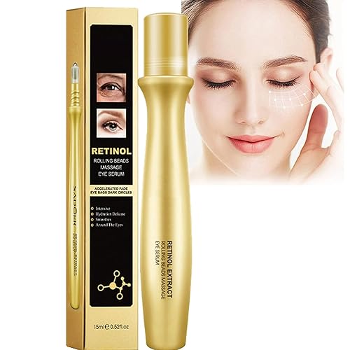 Miniatura 1 de Suero de rodillo para ojos, crema de ojos con retinol, crema debajo de los ojos para arrugas y líneas finas, suero de ojos antienvejecimiento, suero