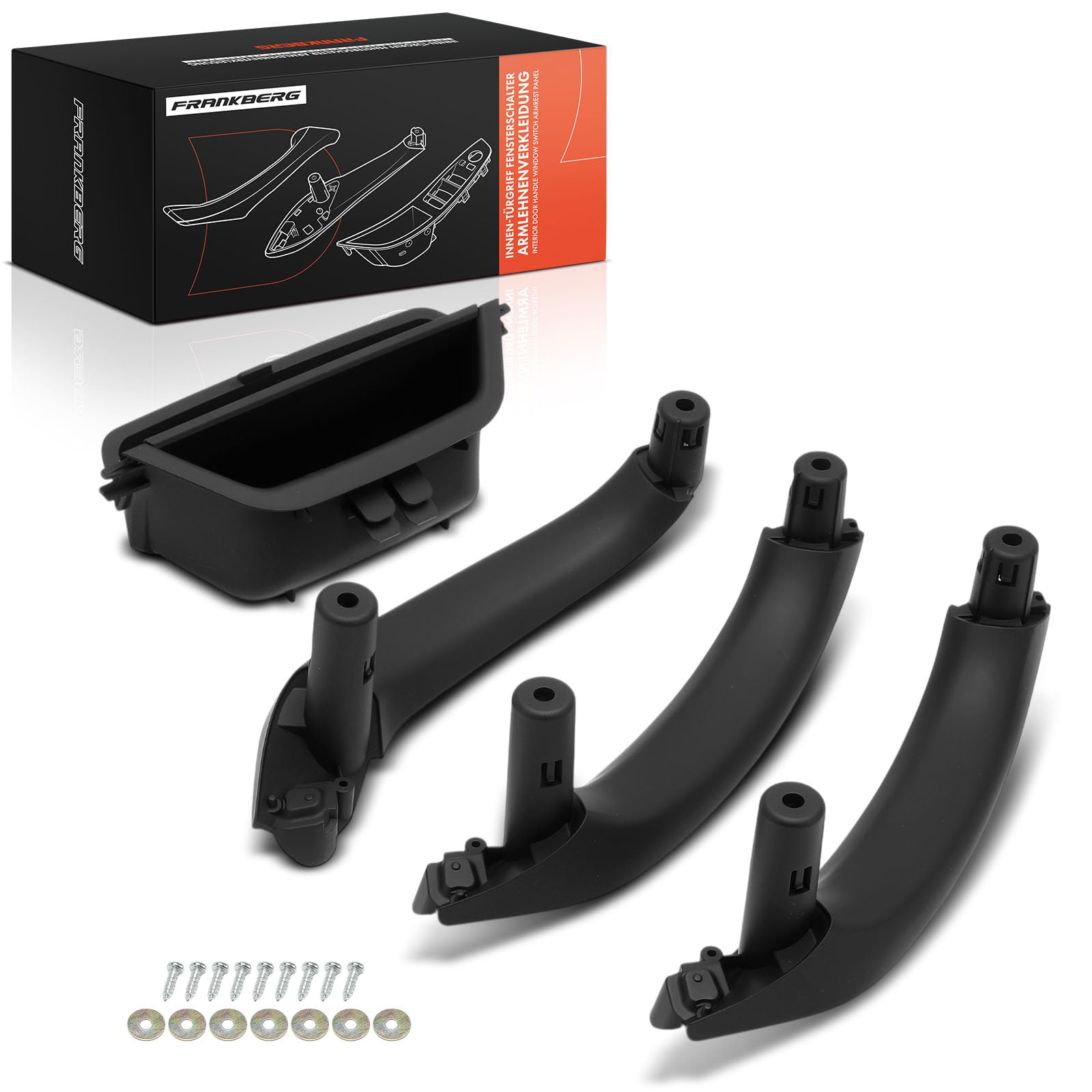 Frankberg 4x Maniglia interna Pannello di Interruttore finestra auto Anteriore Posteriore sinistro destro Compatibile con X3 F25 X4 F26 Replace# 51417250307 51419209215