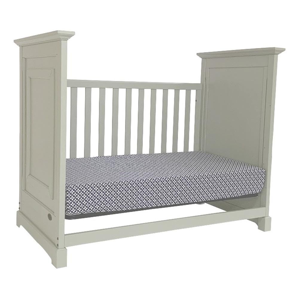 Baby Cache Cape Cod 3 in 1 Convertible Island Baby Crib in Light Grey
