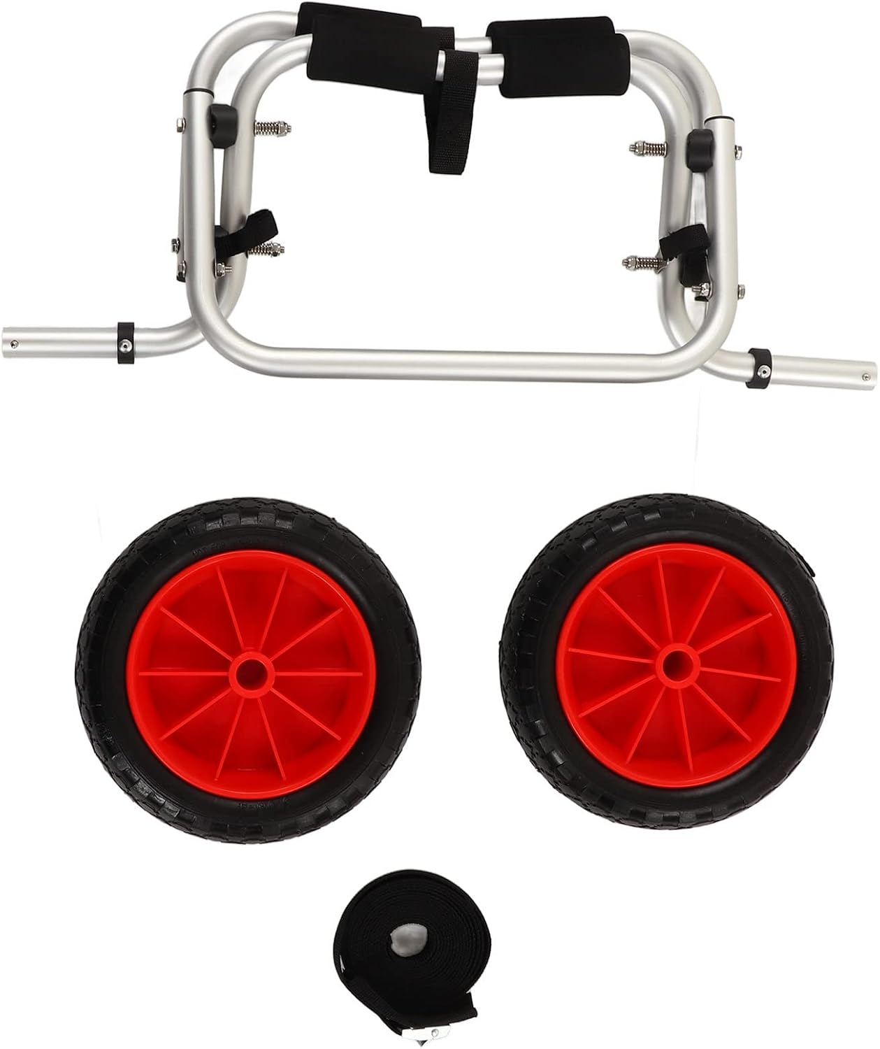 Kayak Cart Dolly, Kayak Wheels, Kayak Trolley Aviation Aluminum, 25cm Diameter PU Wheel, Adjustable Folding Boat Carrier Cart Accessories Kayak Cart Dolly, Kayak Wheels, Kayak Trolley Aviation Aluminum, 25cm Diameter PU Wheel, Adjustable Folding Boat Carrier Cart Accessories