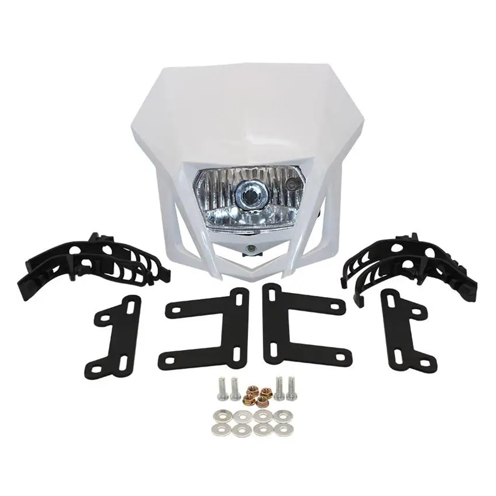 Phare Moto LED Plaque De Phare Moto Pour CRF 150 230 Pour XR Pour YP20 2016-2023 Carénage Double Sport Dirtbike Enduro Motocross(Blanc)