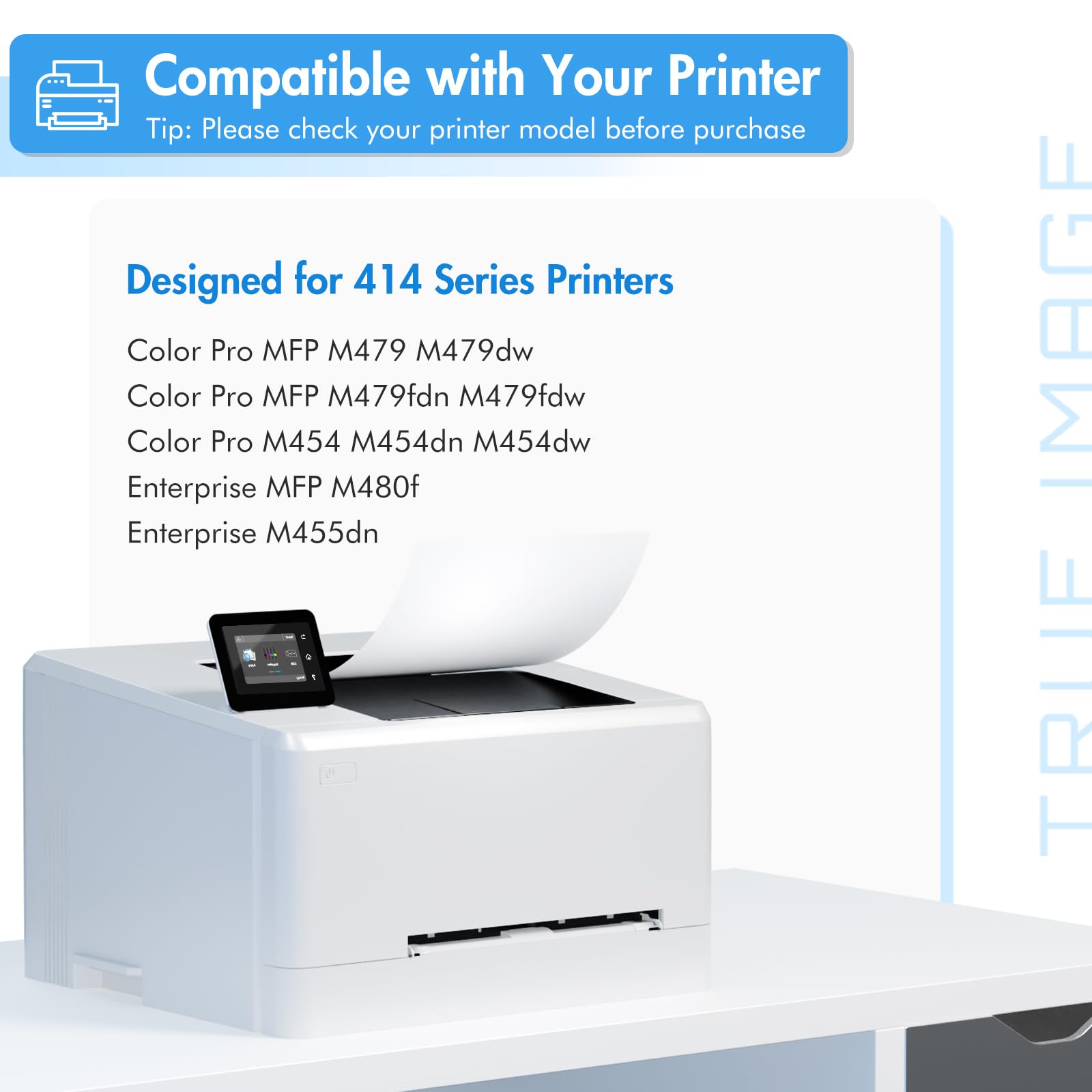 Cartuchos de tóner 414X de alto rendimiento: 414A MFP M479fdw M479 414 compatibles con HP 414X Color LaserJet Pro MFP M479fdn M454dn M454dw M455dn M454 M480f tinta negra Cian Amarillo Magenta