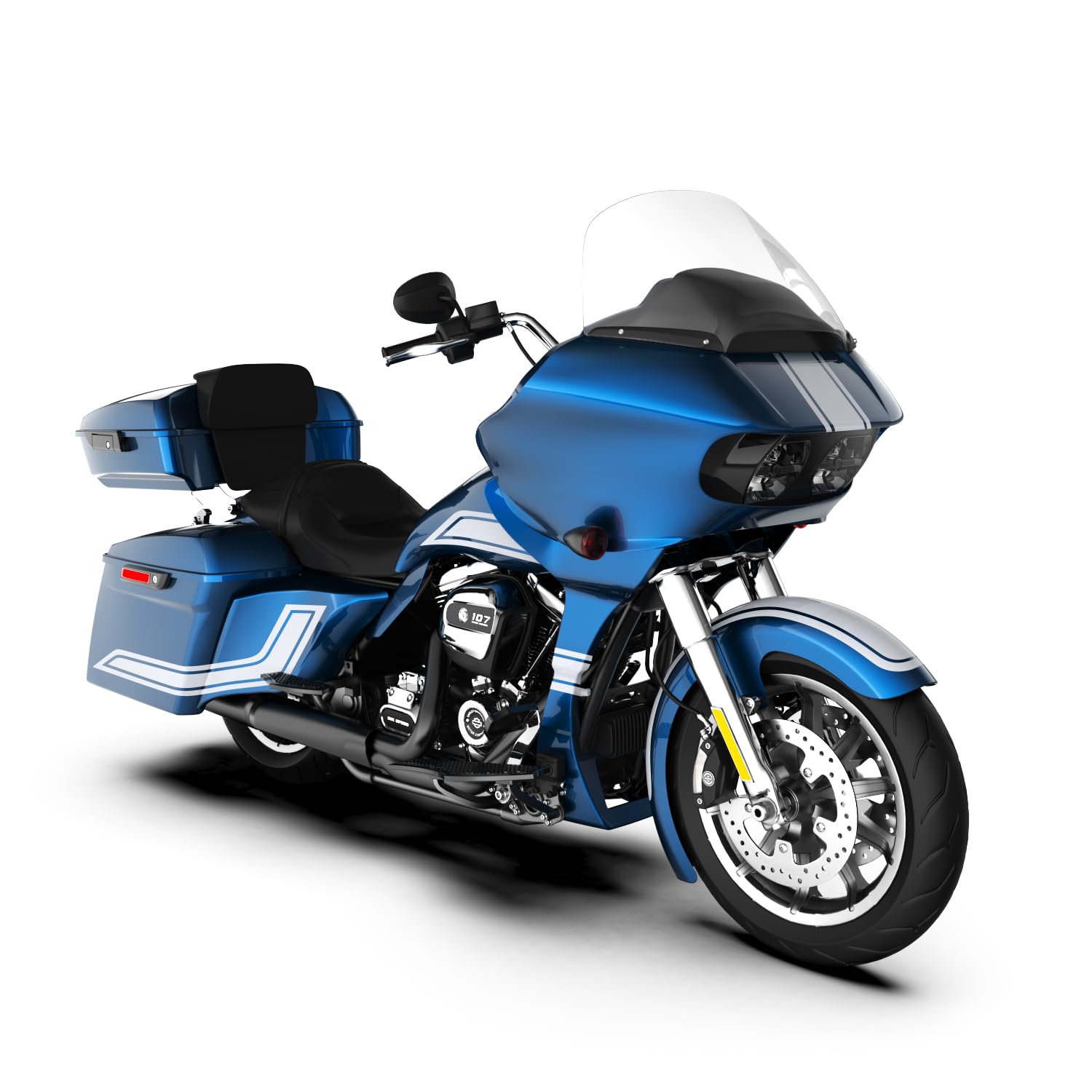 Amazon.com: Advanblack Fast Johnnie Motorcycle Luggage Trunk Color