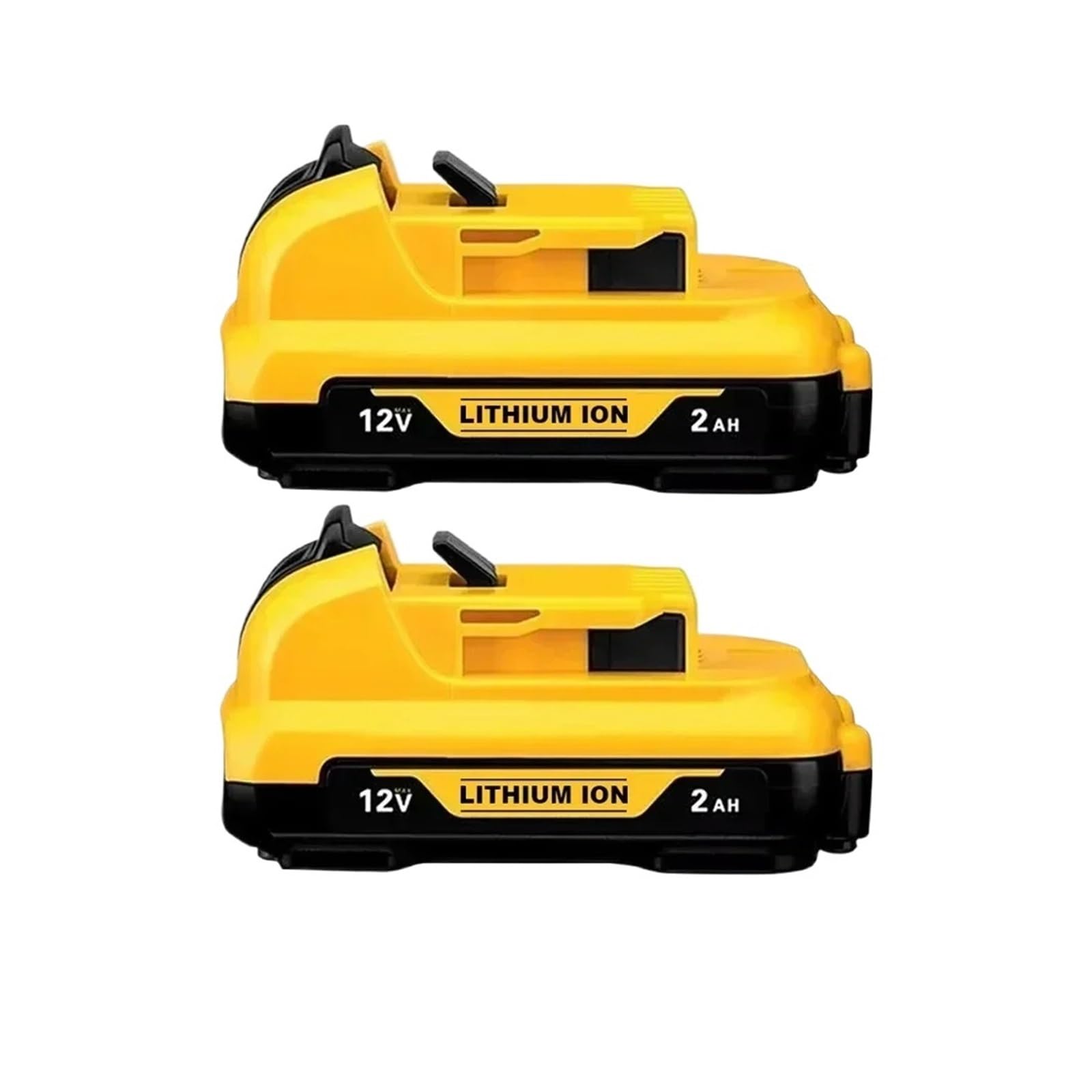 12V 2Ah Lithium Battery Compatible With DeWalt DCB120/DCB123/DCB125, Cordless Tools (DCD710, DCF610, DCT410), Rechargeable Li-ion Power Tool Battery(DW 12V 2.0Ah X2)