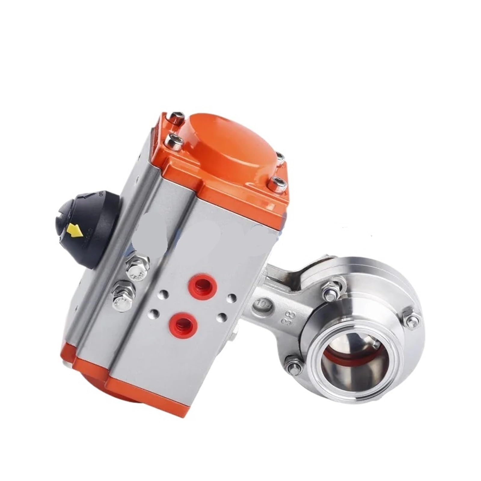 NYRXRYTCA 6" Stainless 304 Tri-Clamp OD 183MM Siliconeic Butterfly Valve