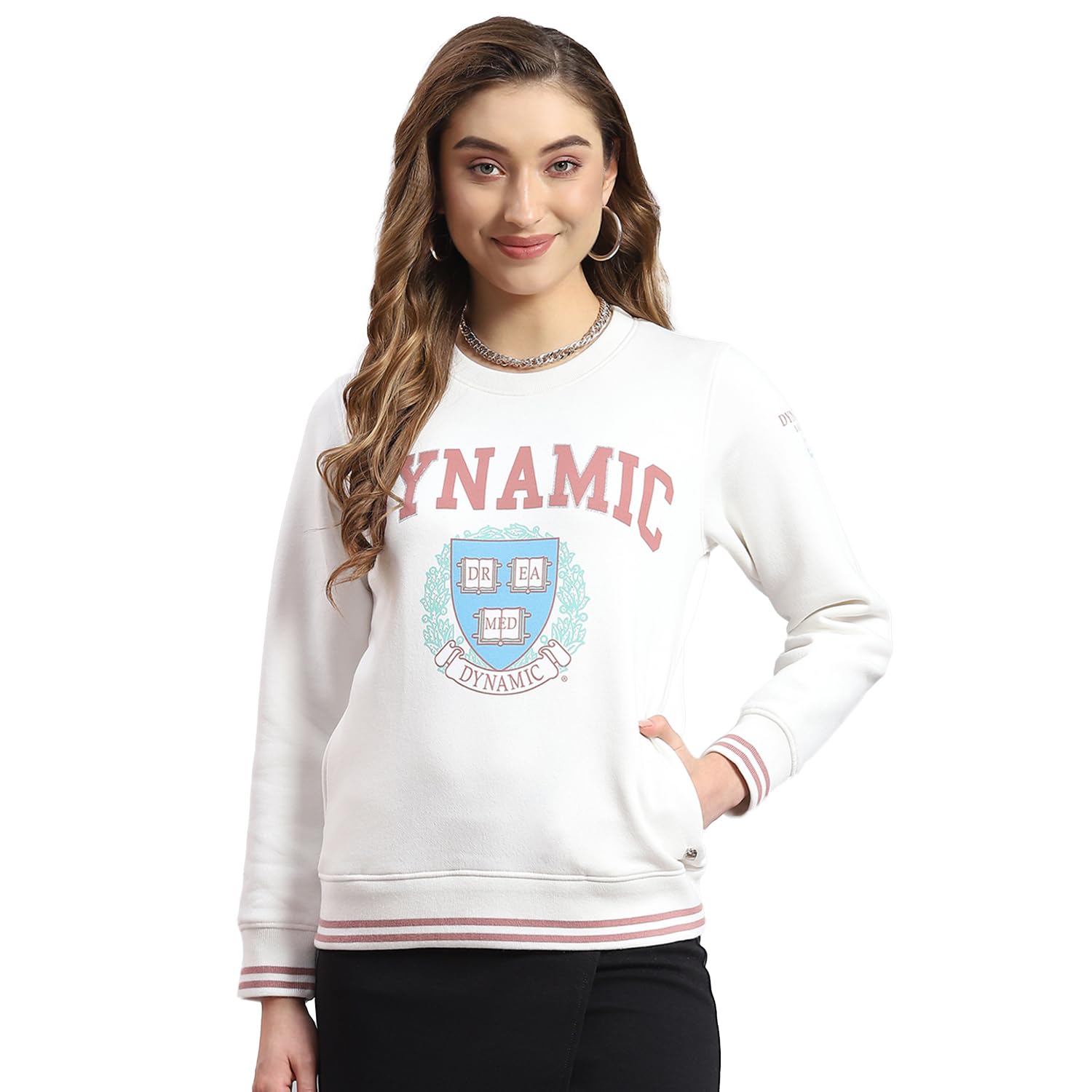 monte carlo Women Polyester Round Neck Printed Sweatshirt-picture-29