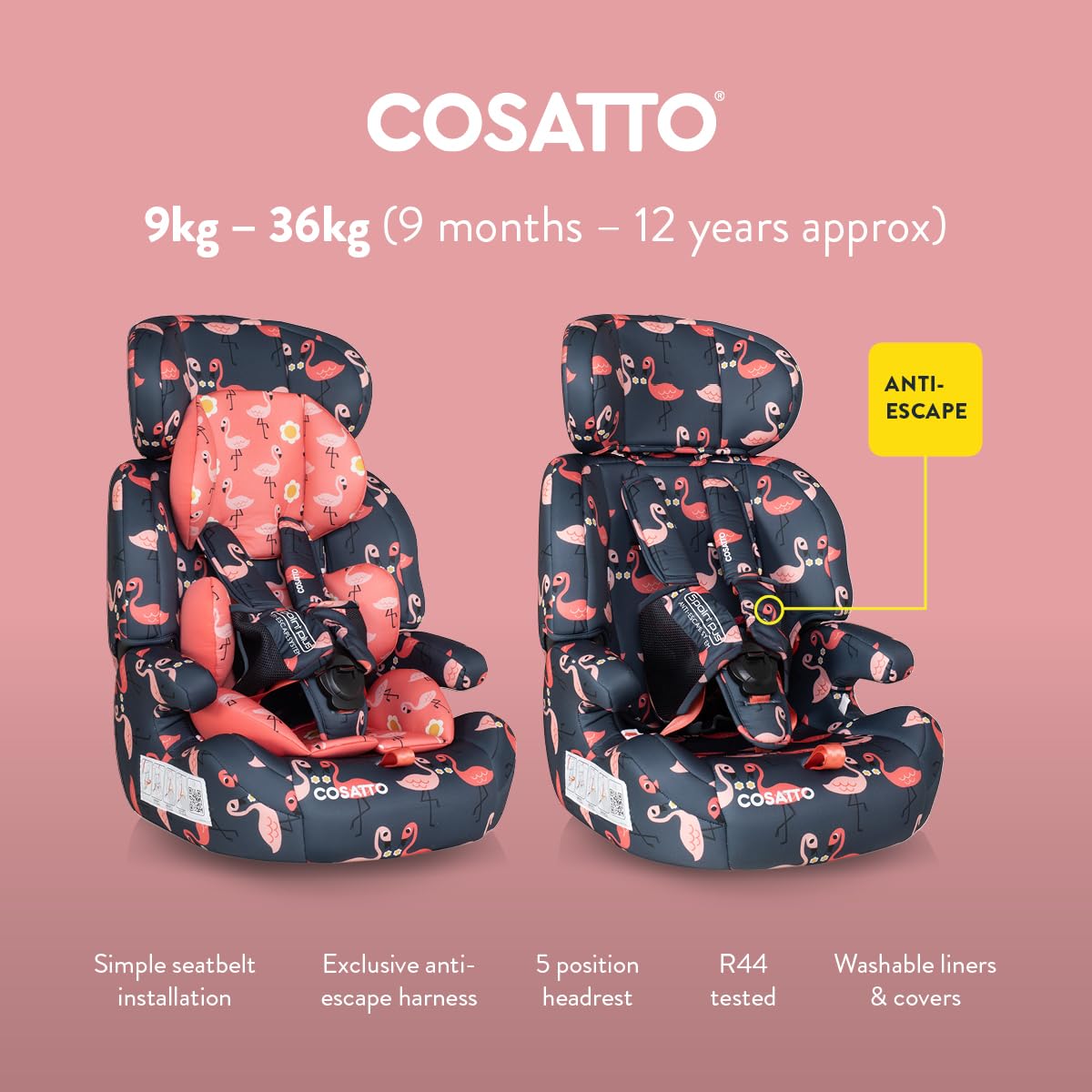 Amazon | Cosatto(コサット) Zoomiズーミー チャイルドシート ぬけだし