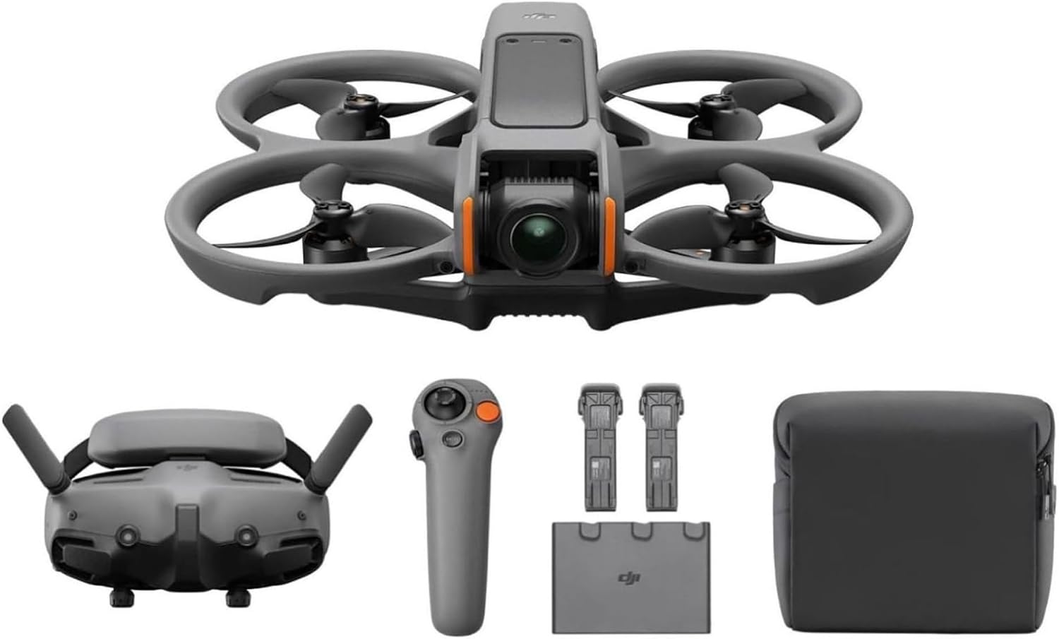 Avata 2 Fly More Combo (3 Batteries), FPV Drone With Camera 4K | Includes Goggles 3 & RC Motion 3, Immersive Flight Experience, Built-in Propeller Guard, Easy Flip/Roll