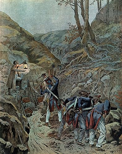 Posters et art les troupes au mont Iéna, tableau décoration chambre vintage 60x90cm
