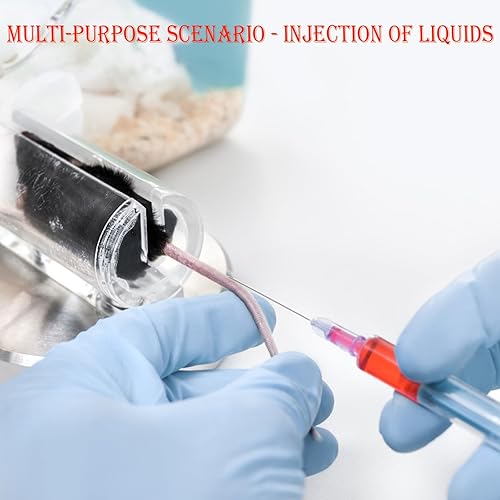 Miniatura 10 de Paquete de 15 jeringas de alimentación de plástico de 0.78 onzas líquidas con tapa, sellado individualmente, jeringa líquida de medición adecuada