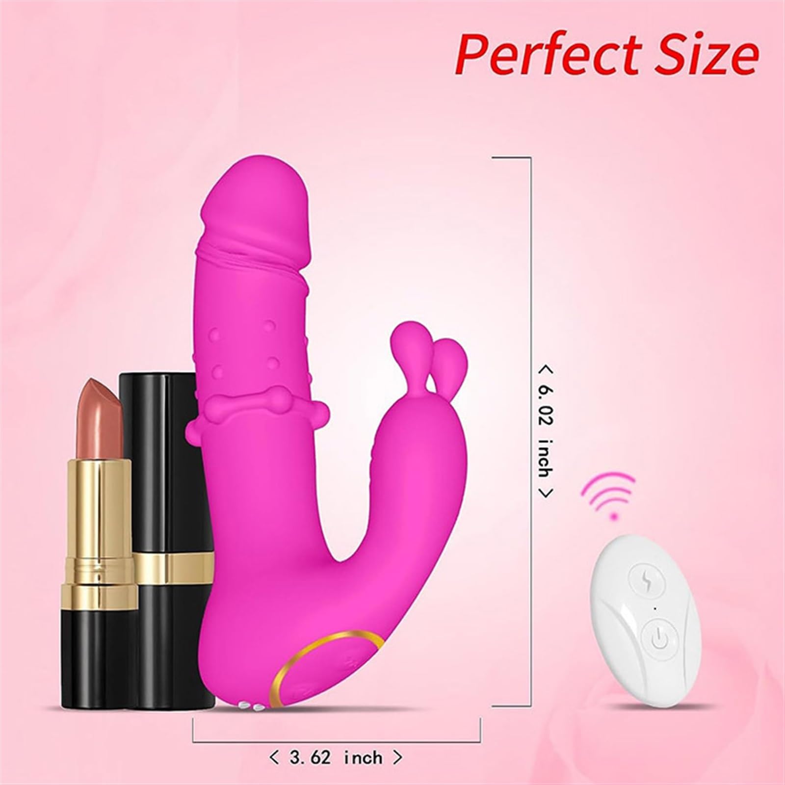 DAGIN Vibratore del Punto G del clitoride indossabile con Telecomando per App per Donne, Giocattoli sessuali per Adulti Impermeabili per Donne (Color : Pink)
