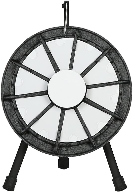 Prize Wheel Spinning Wheel for Prizes – Prize Wheel Spinning Wheel for Trade Shows – Super-Durable ABS Plastic with A Clear Top Panel and A Powder-Coated Steel Frame (10 Slot, Standard)