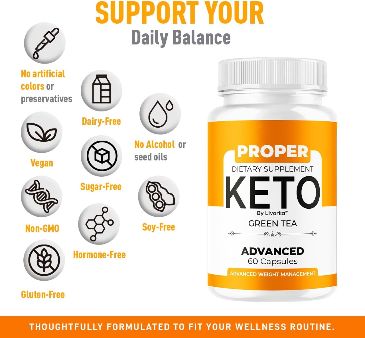 (2 Pack) Proper Keto Capsules - Official Proper Keto Pills Natural Premium Supplement Support, ProperKeto Capsulas Advanced Formula Pastillas for Overall Health & Wellness, 120 Capsules for 2 Months