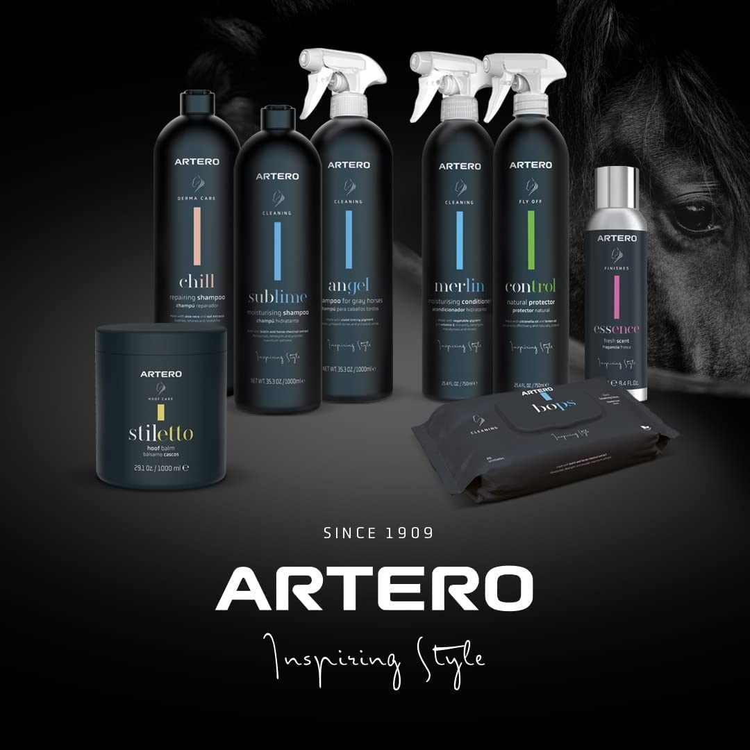 Artero Control 750 ml de cintronela y Aceite de limón. Repelente de Insectos para Caballos. 100% Natural. Proporciona una protección instantánea contra Todo Tipo de Insectos.