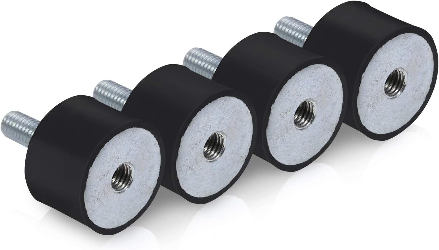 Rubber Shock Absorber Mounts Set of 4 Rubber Isolator Mounts with Studs M6 Anti Vibration Silentblock for Car Boat