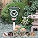 Produktbild INTEY Tiervertreiber Repellent Cat Ultraschall -Sonnenschutzmittel Solar Batteriebetrieben, katzenschreck für Katzen im Freien Sensitivität und Frequenz einstellbar, Ultraschallkatze zur Abwehr