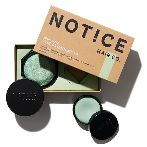 NOT!CE Hair Co. The Stimulator Shampoo & Conditioner Bars - Set de viaje - engrosamiento | cabello graso y fino