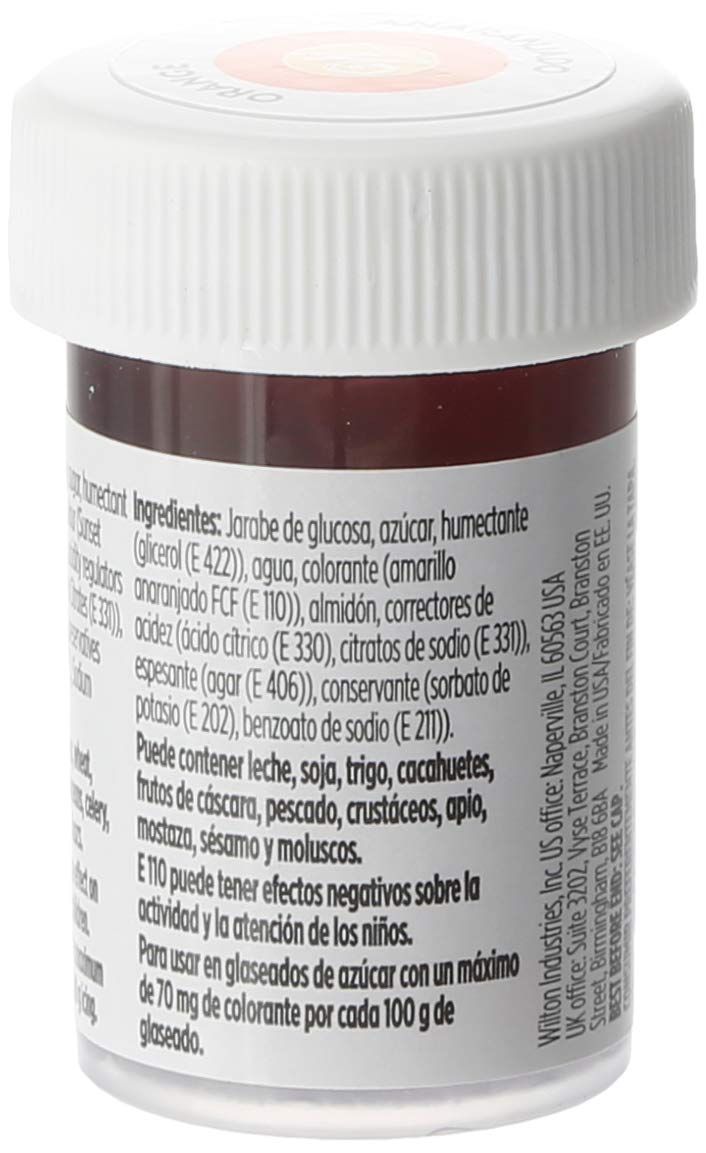 Wilton Colorante Alimenticio para Glaseado en Pasta Naranja 28.3g