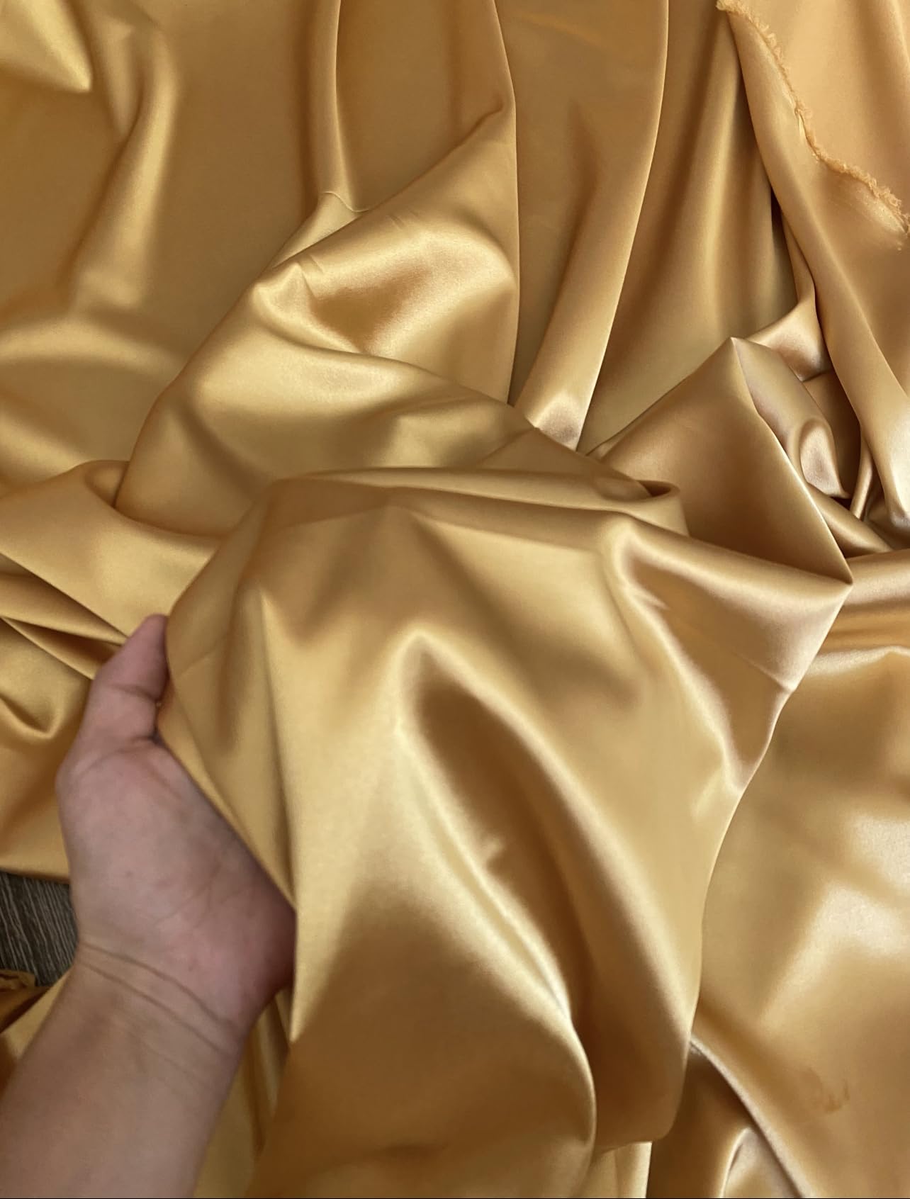 Amazon.com: Premium Stretch Silky Satin Fabric by Yard - Fabric for Dresses  and Skirts - Silky Smooth, Metallic Sheen - Ideal for Weddings and Costume  Design - Polyester Silk Blend