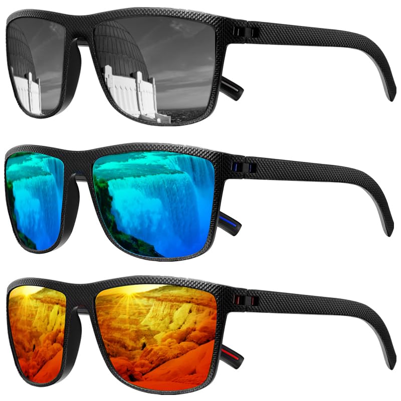 FEICE Polarized Sunglasses UV400 for Men and Women, Sports Sun Glasses for Cycling, Running, Fishing, UV Protection - Anti-Reflective, Durable Design