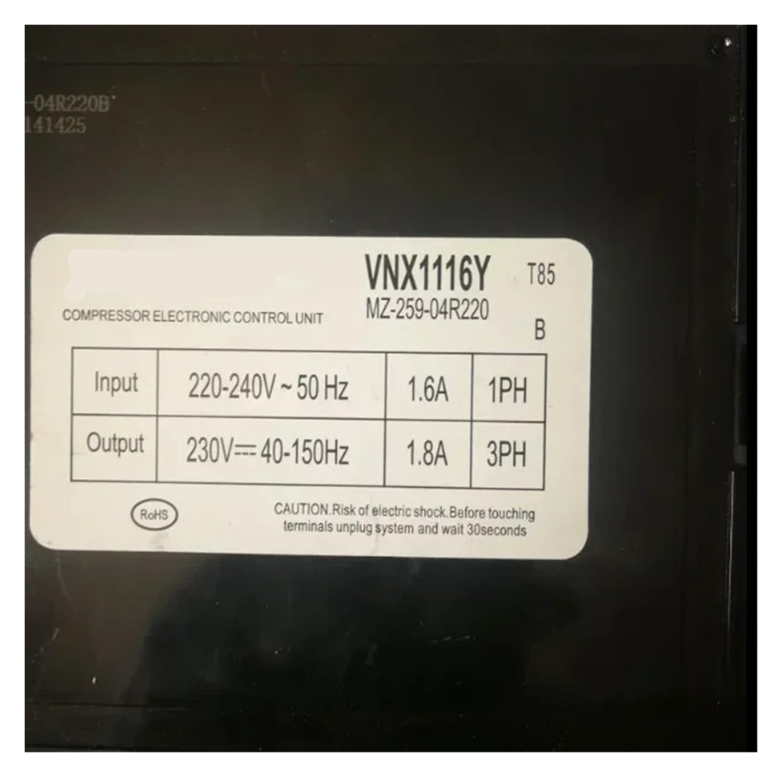 Scheda Convertitore Di Frequenza VNX1116Y/VNB1113Y