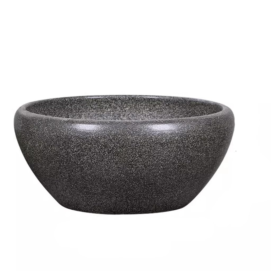 Tanque Peces Acuario Adornos de Mesa cerámica for pecera, Colores Retro Chino y Lavabo for Tortugas, Adecuado for oficinas, Salas Estar, Balcones, etc | S