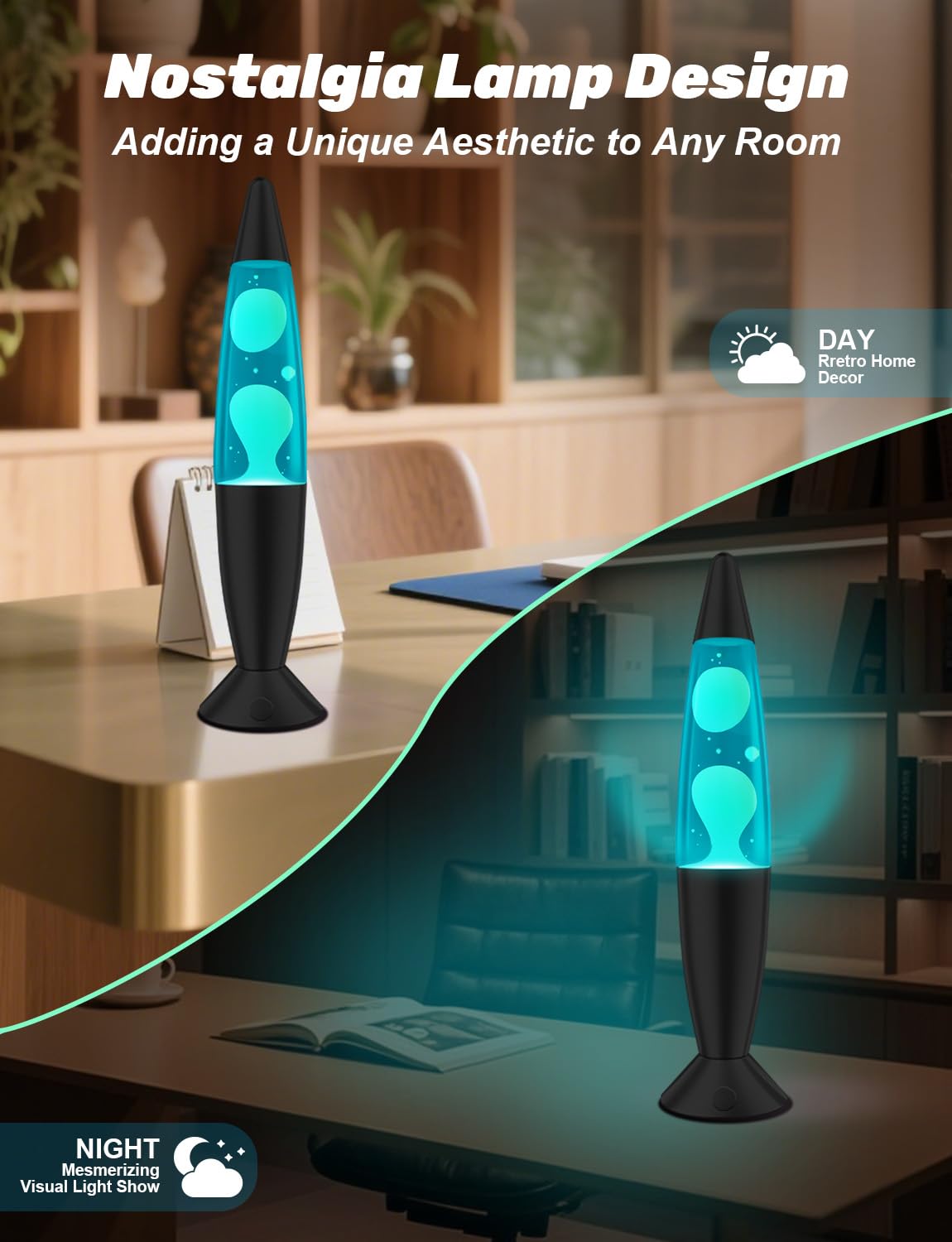 Soarling Bulb Liquid Motion Lamp, Relaxing Liquid Lamp Light, Night Light Nightlight - Image 4