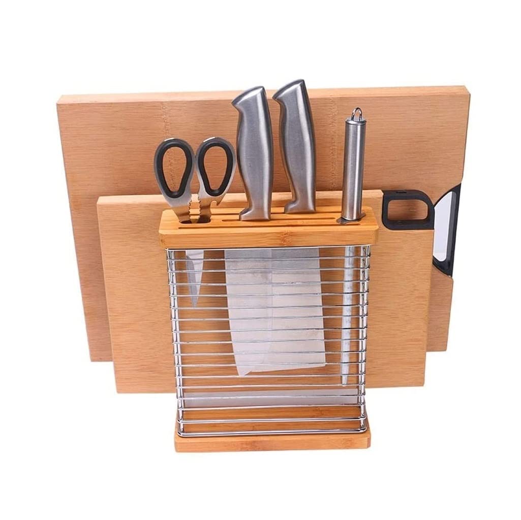 Bloque Cuchillos Cocina Bloque for Cuchillos, Soporte for Cuchillos De Cocina, Organizador, Bloque De Almacenamiento De Hierro Y Metal, Estante for Cuchillos