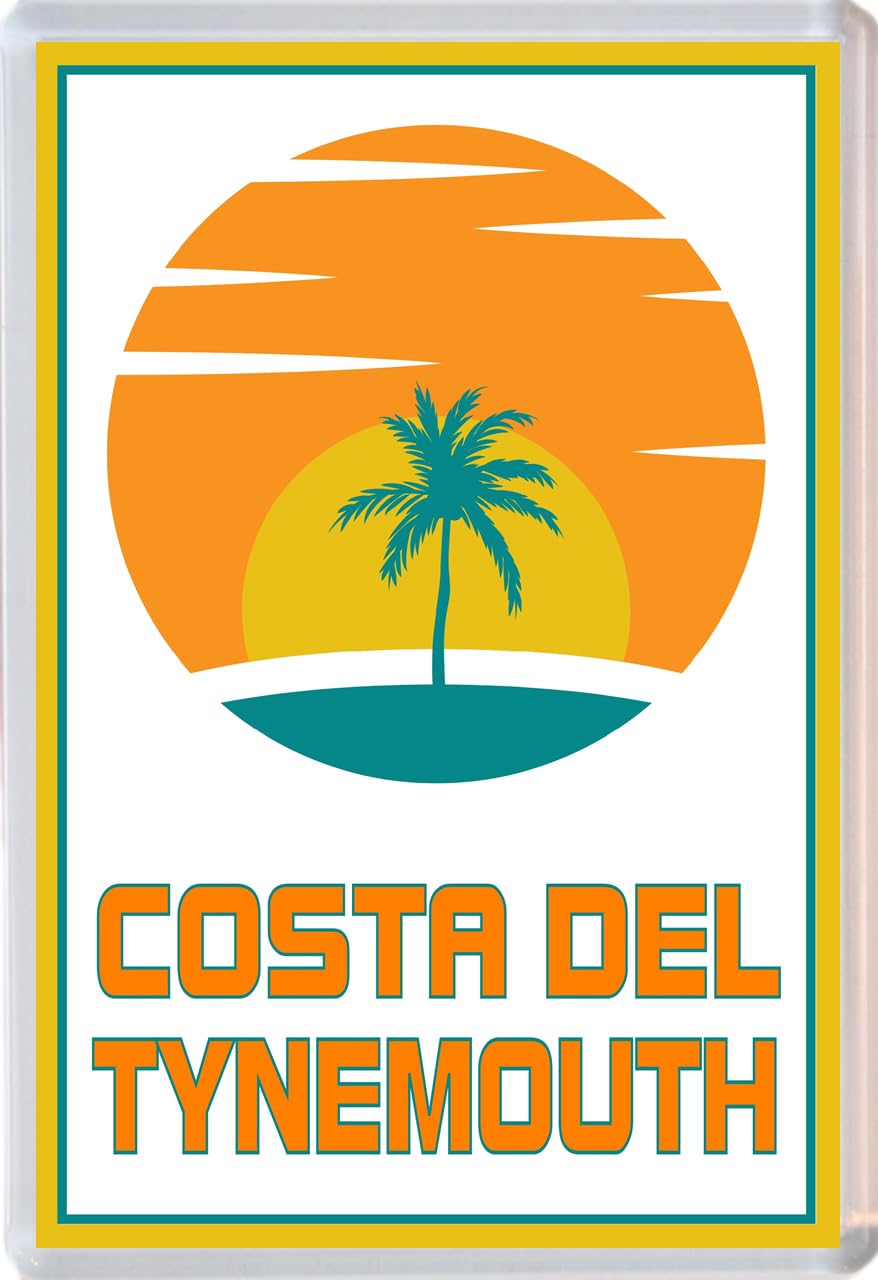 Baked Bean Store Multicolor Costa Del Tynemouth - Jumbo Fridge Magnet 96 X 67Mm
