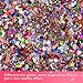 YGQQOY Rainbow Glitter, Snow Globe Tumbler Supplies with Chunky Glitter, Snowglobe Tumbler Supplies Kit for DIY Rainbow Glitter Snow Globe Tumbler Craft