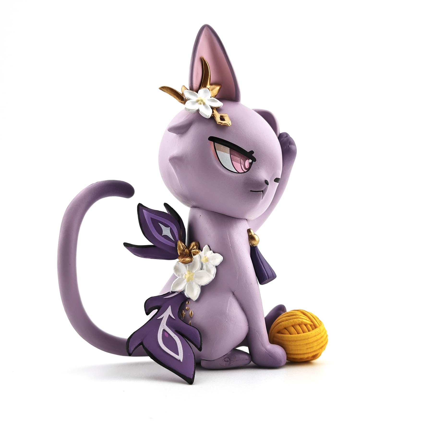 Genshin Impact Cat Figurine - 3.75" Cute Anime Collectible Figure, Diluc/Childe/Keqing, Gift for Fans and Cat Lovers,